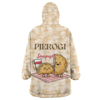 Poland Pierogi Wearable Blanket Hoodie Cute Polish Dumplings Smacznego