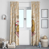 Poland Pierogi Window Curtain Cute Polish Dumplings Smacznego