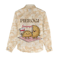 Poland Pierogi Women Casual Shirt Cute Polish Dumplings Smacznego