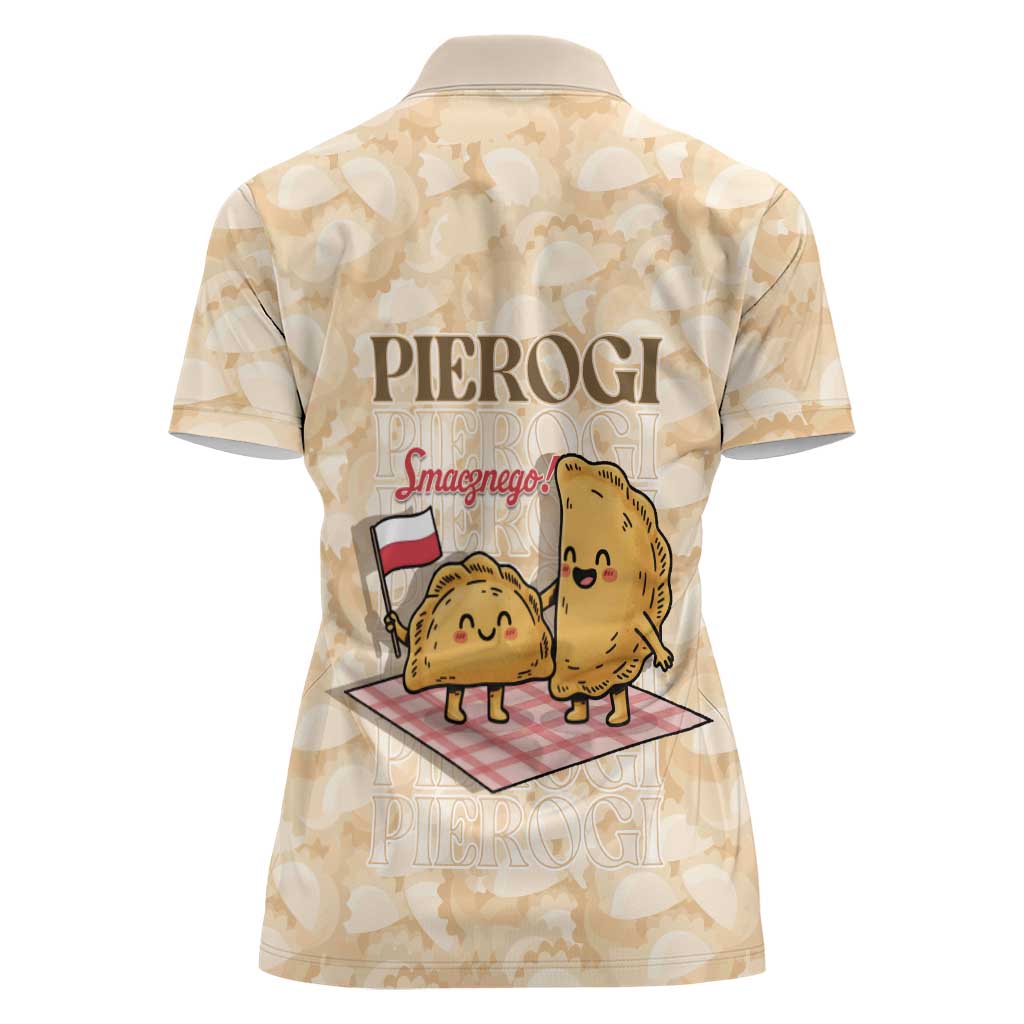 Poland Pierogi Women Polo Shirt Cute Polish Dumplings Smacznego