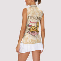 Poland Pierogi Women Sleeveless Polo Shirt Cute Polish Dumplings Smacznego