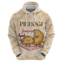 Poland Pierogi Zip Hoodie Cute Polish Dumplings Smacznego