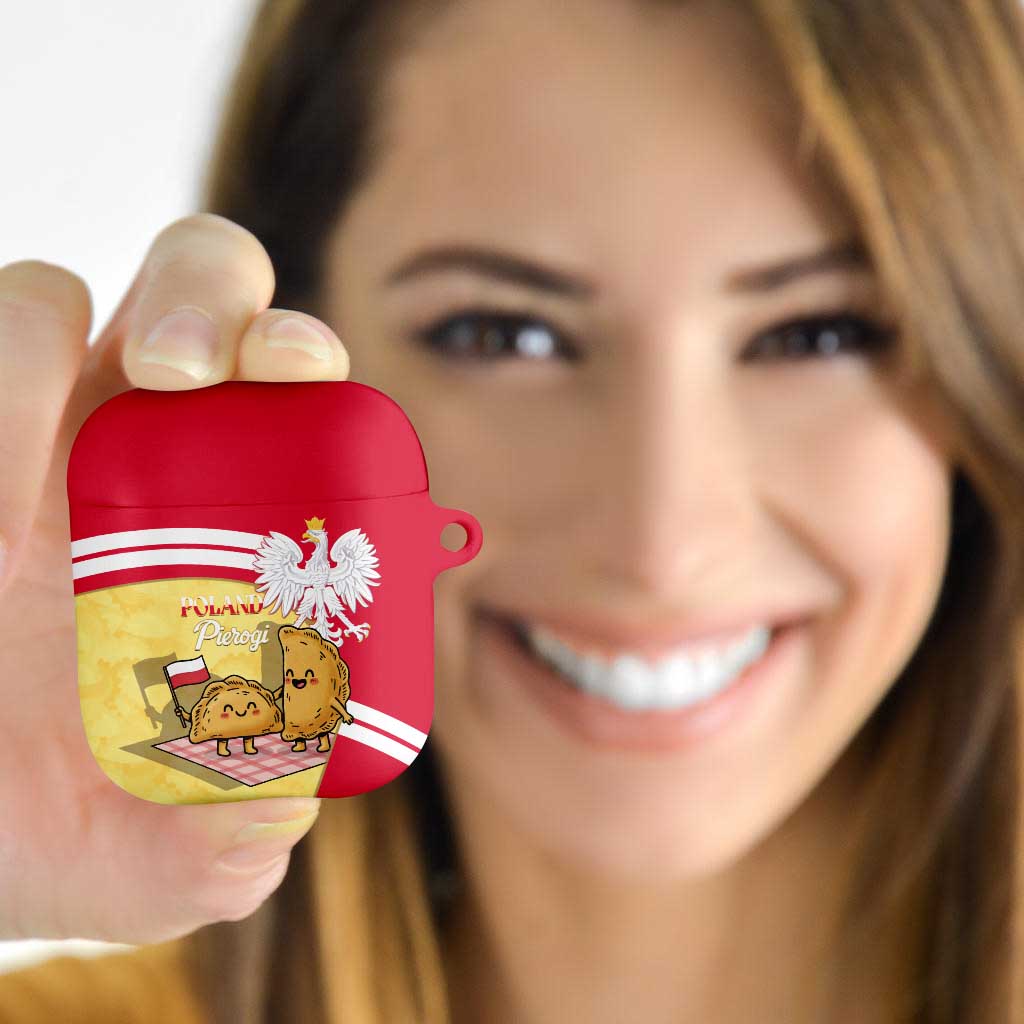 Poland Pierogi AirPods Case Polish Dumplings With Coat Of Arms