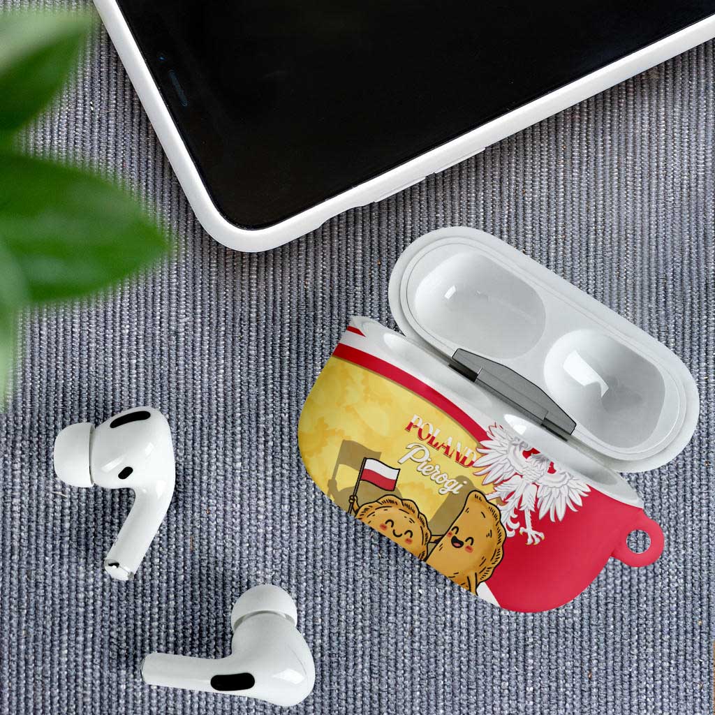 Poland Pierogi AirPods Case Polish Dumplings With Coat Of Arms