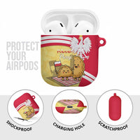 Poland Pierogi AirPods Case Polish Dumplings With Coat Of Arms