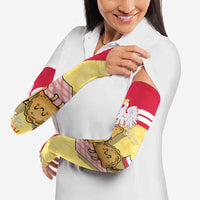 Personalised Poland Pierogi Arm Sleeves Polish Dumplings With Coat Of Arms