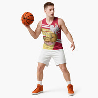 Personalised Poland Pierogi Basketball Jersey Polish Dumplings With Coat Of Arms