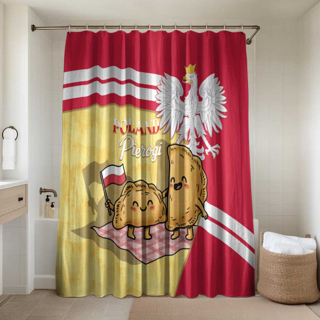 Poland Pierogi Bathroom Set Polish Dumplings With Coat Of Arms
