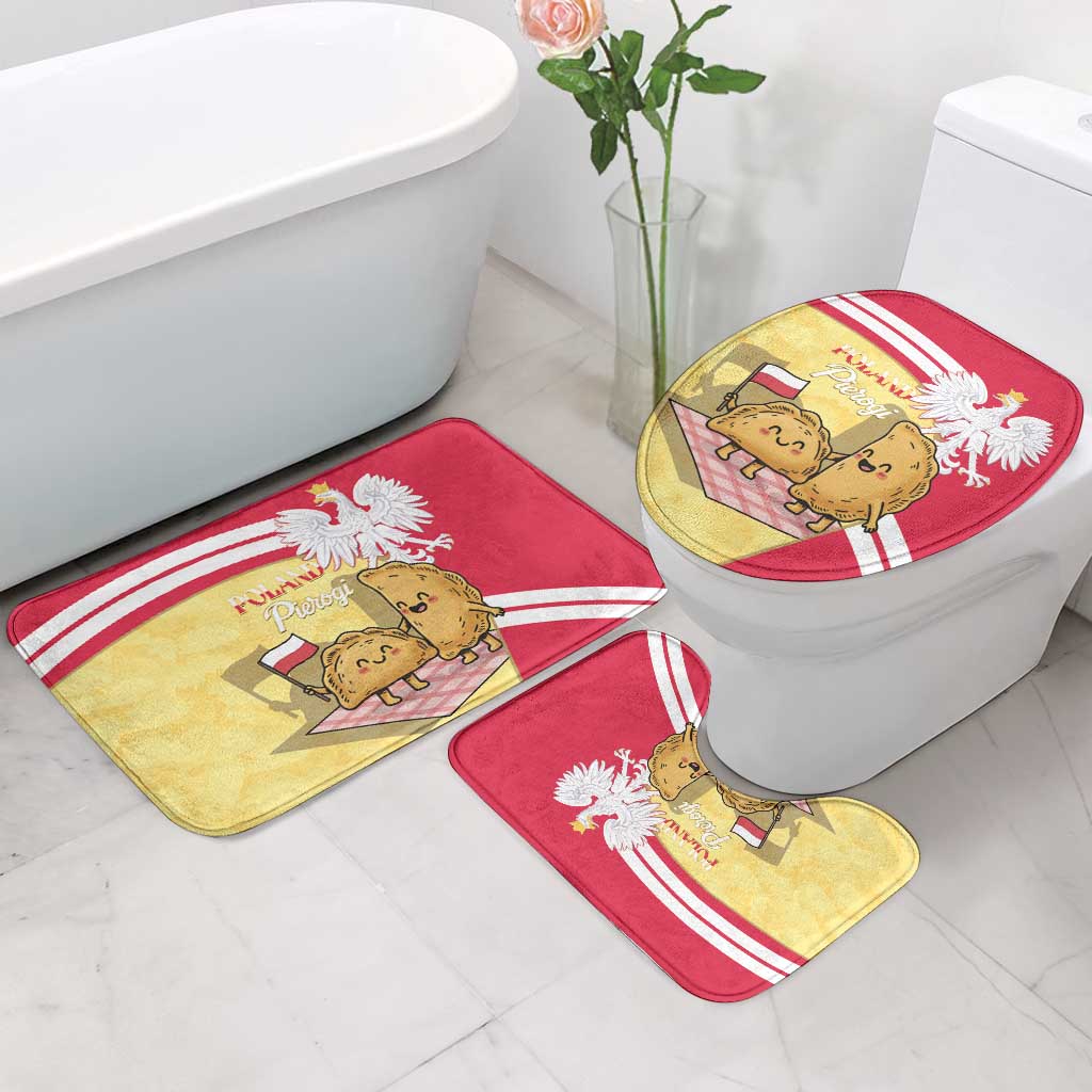 Poland Pierogi Bathroom Set Polish Dumplings With Coat Of Arms