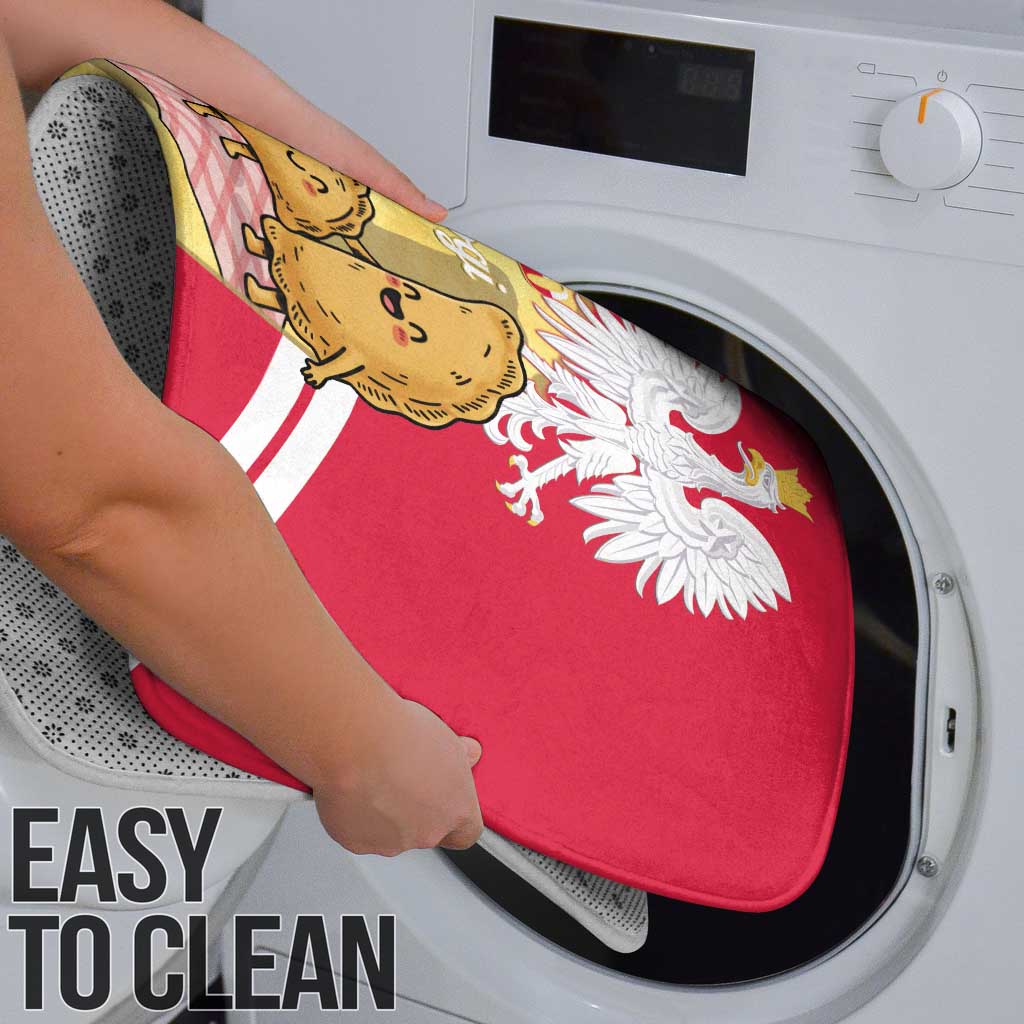 Poland Pierogi Bathroom Set Polish Dumplings With Coat Of Arms