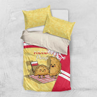 Poland Pierogi Bedding Set Polish Dumplings With Coat Of Arms
