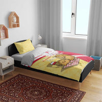 Poland Pierogi Bedding Set Polish Dumplings With Coat Of Arms