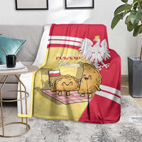 Poland Pierogi Blanket Polish Dumplings With Coat Of Arms