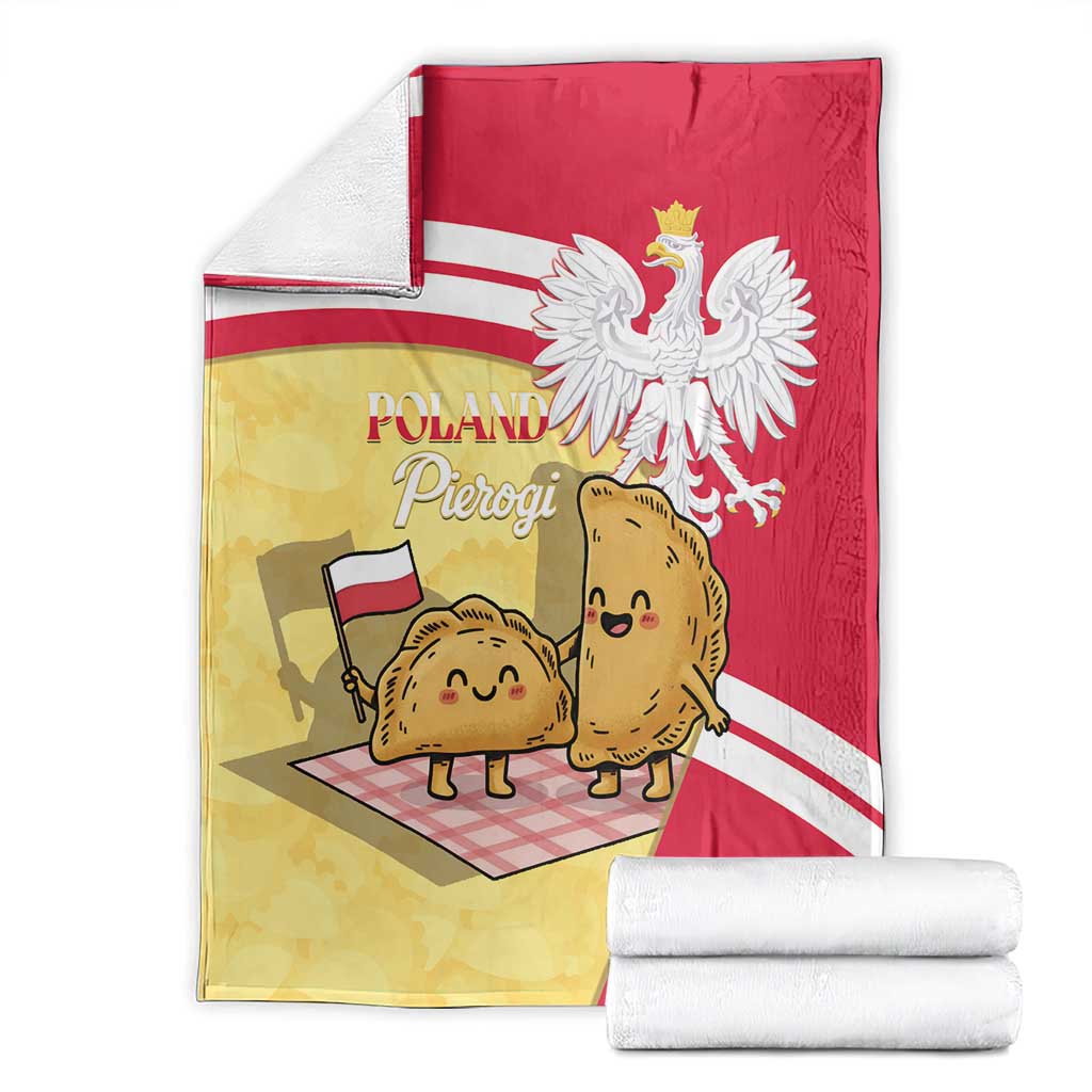 Poland Pierogi Blanket Polish Dumplings With Coat Of Arms