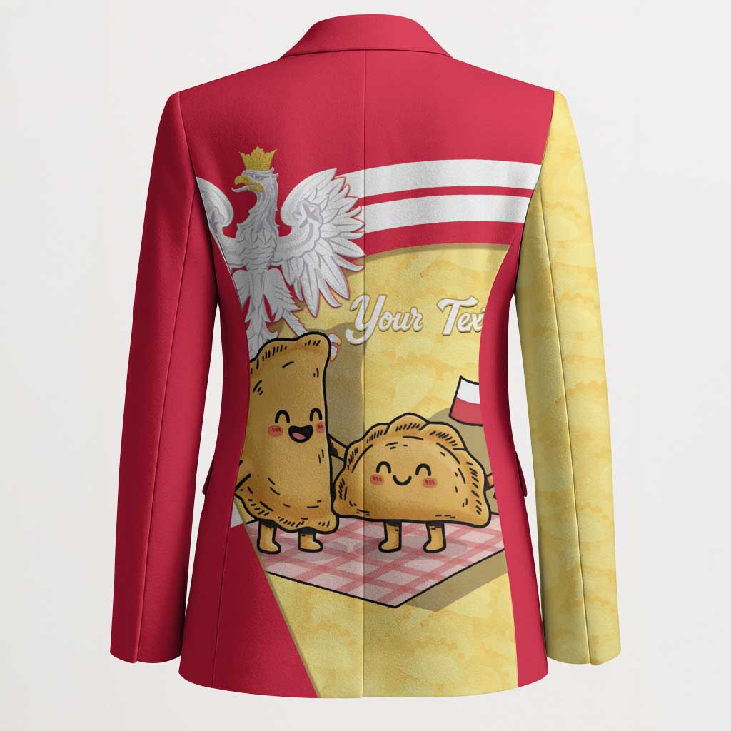 Personalised Poland Pierogi Blazer Polish Dumplings With Coat Of Arms