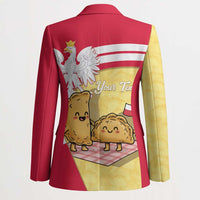 Personalised Poland Pierogi Blazer Polish Dumplings With Coat Of Arms