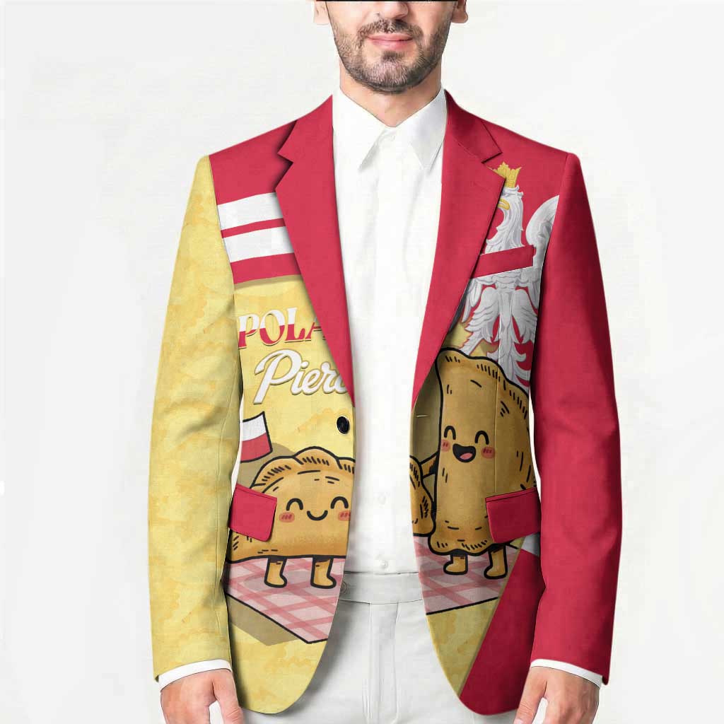 Personalised Poland Pierogi Blazer Polish Dumplings With Coat Of Arms