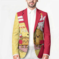 Personalised Poland Pierogi Blazer Polish Dumplings With Coat Of Arms