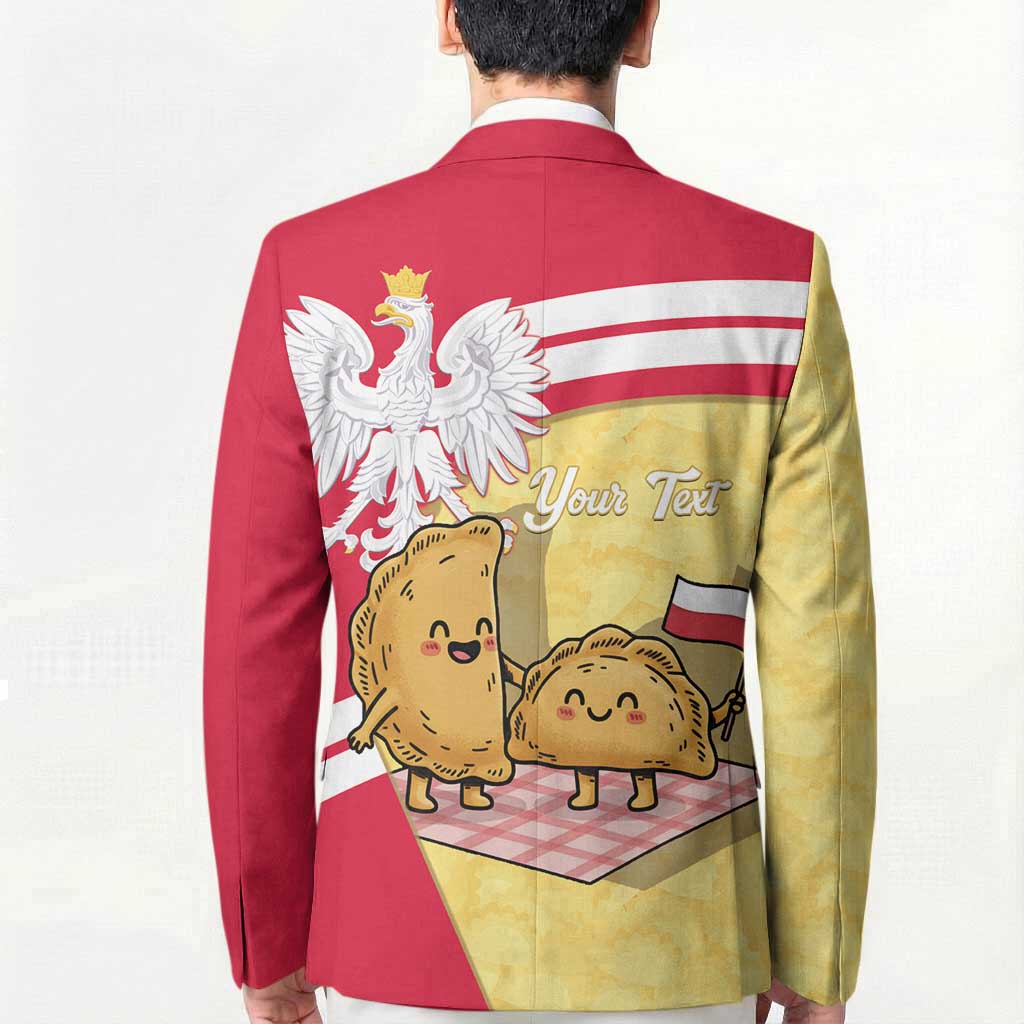 Personalised Poland Pierogi Blazer Polish Dumplings With Coat Of Arms
