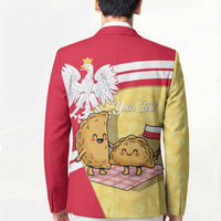 Personalised Poland Pierogi Blazer Polish Dumplings With Coat Of Arms