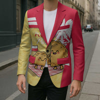 Personalised Poland Pierogi Blazer Polish Dumplings With Coat Of Arms