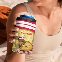 Personalised Poland Pierogi 4 in 1 Can Cooler Tumbler Polish Dumplings With Coat Of Arms