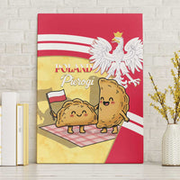 Poland Pierogi Canvas Wall Art Polish Dumplings With Coat Of Arms