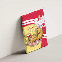 Poland Pierogi Canvas Wall Art Polish Dumplings With Coat Of Arms