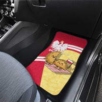 Personalised Poland Pierogi Car Mats Polish Dumplings With Coat Of Arms