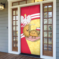 Personalised Poland Pierogi Door Cover Polish Dumplings With Coat Of Arms