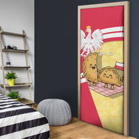 Personalised Poland Pierogi Door Cover Polish Dumplings With Coat Of Arms