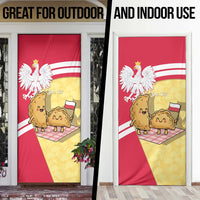 Personalised Poland Pierogi Door Cover Polish Dumplings With Coat Of Arms