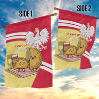 Poland Pierogi Garden Flag Polish Dumplings With Coat Of Arms