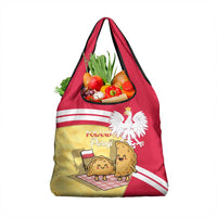 Poland Pierogi Grocery Bag Polish Dumplings With Coat Of Arms