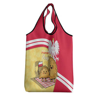 Poland Pierogi Grocery Bag Polish Dumplings With Coat Of Arms
