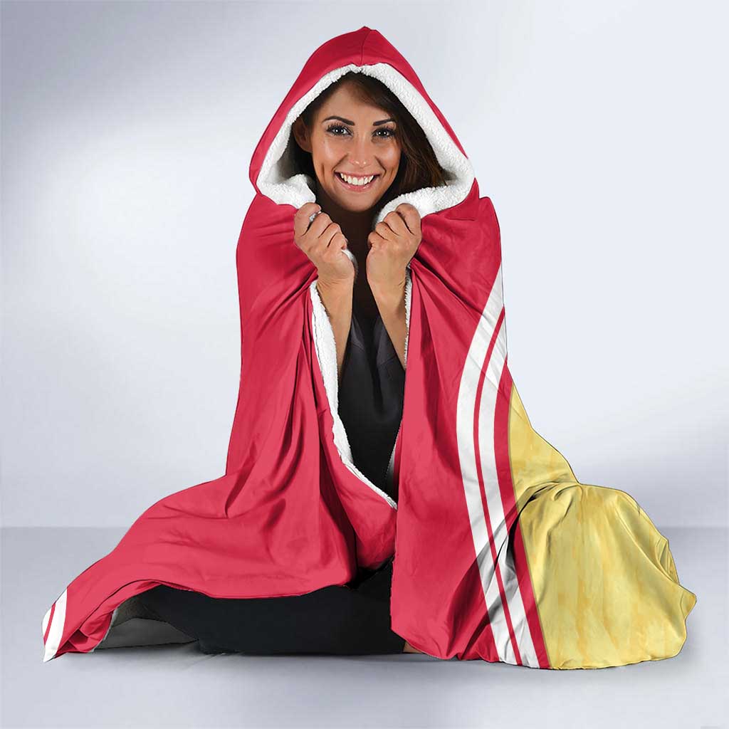 Poland Pierogi Hooded Blanket Polish Dumplings With Coat Of Arms