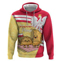 Personalised Poland Pierogi Hoodie Polish Dumplings With Coat Of Arms