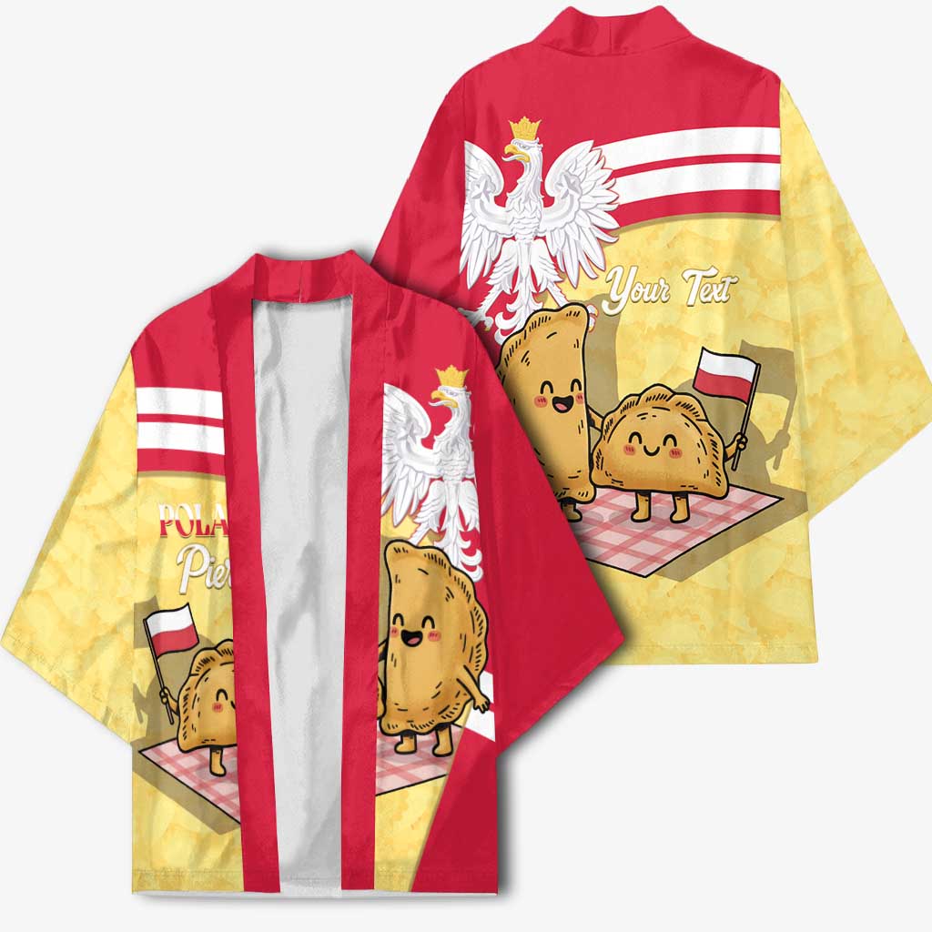 Personalised Poland Pierogi Kimono Polish Dumplings With Coat Of Arms