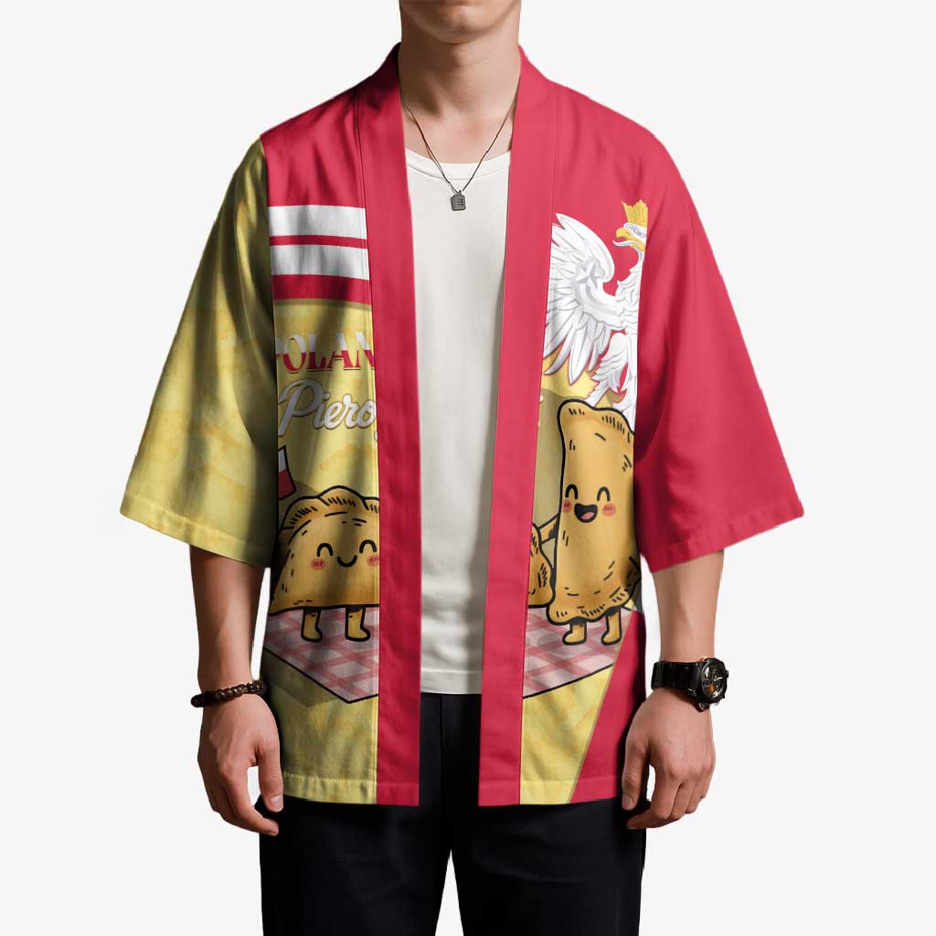 Personalised Poland Pierogi Kimono Polish Dumplings With Coat Of Arms