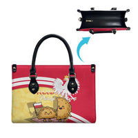 Poland Pierogi Leather Bag Polish Dumplings With Coat Of Arms