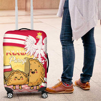 Poland Pierogi Luggage Cover Polish Dumplings With Coat Of Arms