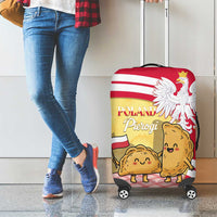 Poland Pierogi Luggage Cover Polish Dumplings With Coat Of Arms