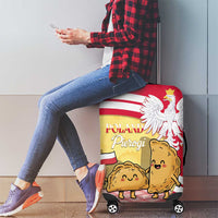 Poland Pierogi Luggage Cover Polish Dumplings With Coat Of Arms