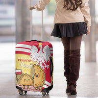 Poland Pierogi Luggage Cover Polish Dumplings With Coat Of Arms