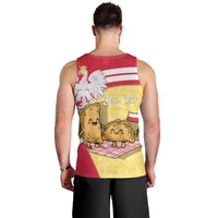 Personalised Poland Pierogi Men Tank Top Polish Dumplings With Coat Of Arms