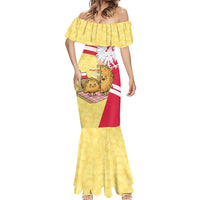 Personalised Poland Pierogi Mermaid Dress Polish Dumplings With Coat Of Arms