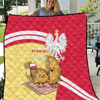 Poland Pierogi Quilt Polish Dumplings With Coat Of Arms