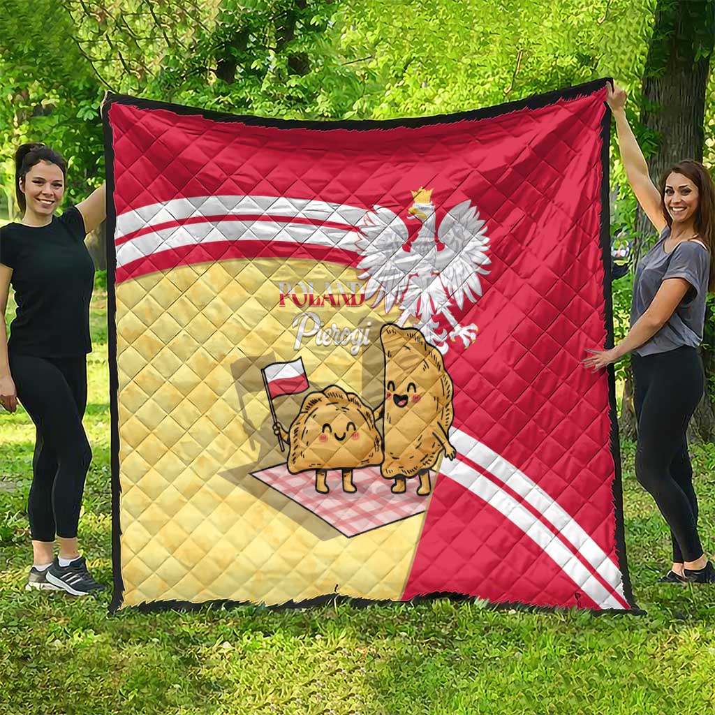 Poland Pierogi Quilt Polish Dumplings With Coat Of Arms