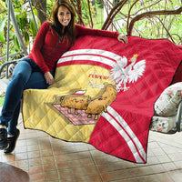 Poland Pierogi Quilt Polish Dumplings With Coat Of Arms
