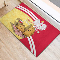 Poland Pierogi Rubber Doormat Polish Dumplings With Coat Of Arms